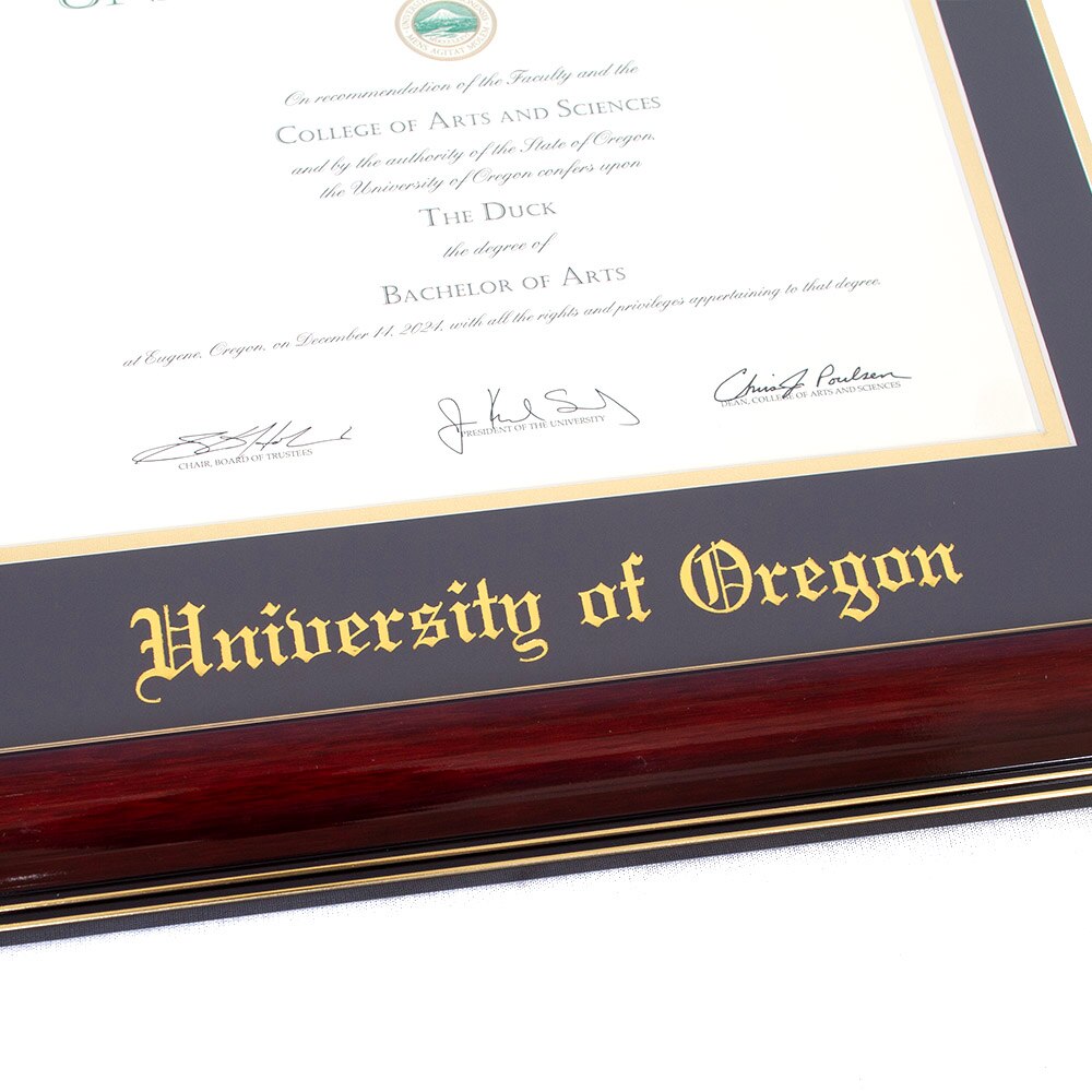 Oregon Seal, Josten's, Brown, Frames & Albums, Grad, Diploma Frame, Tassel display, Classic, Mahogany, Gold Foil, Seal, 909482